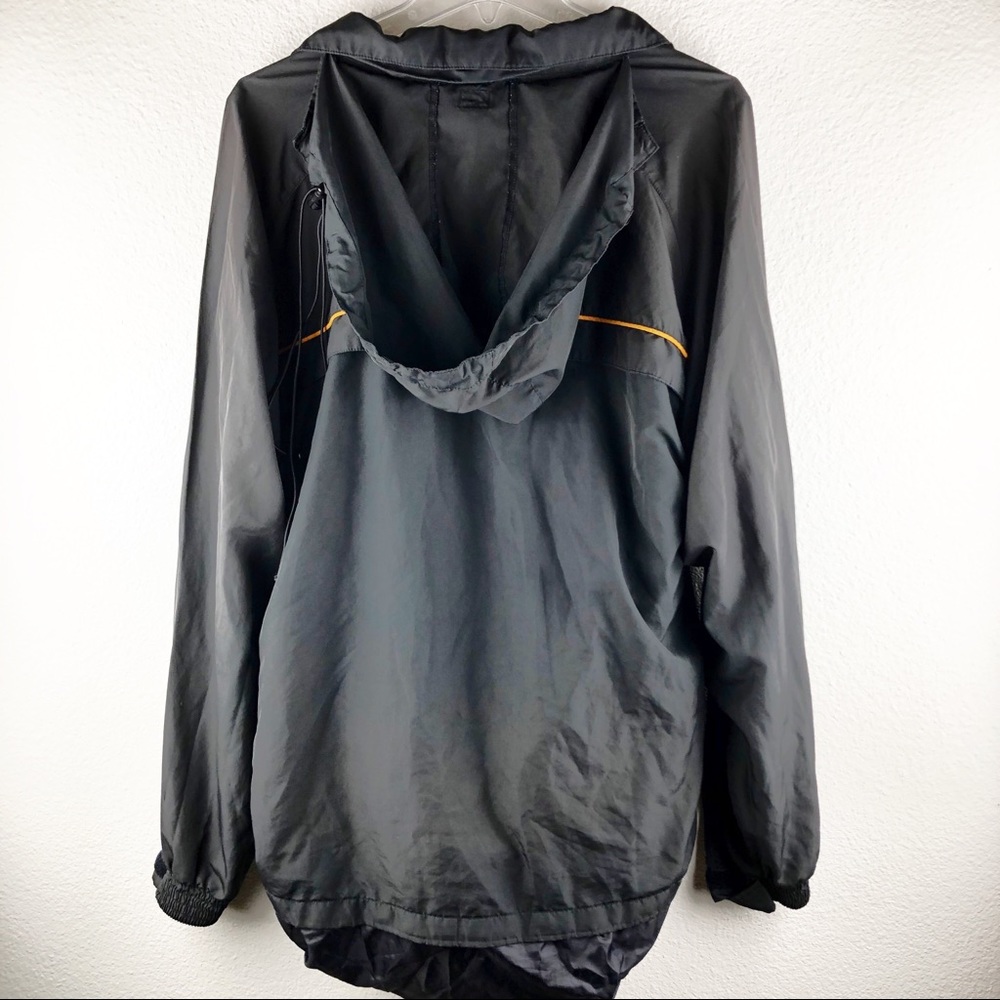 Men’s black pullover sauna sweat suit jacket S/M! - Picture 2 of 8